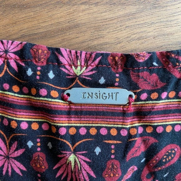 Insight Y2K Bohemian V-Neck Babydoll Mini Dress - Picture 5 of 9